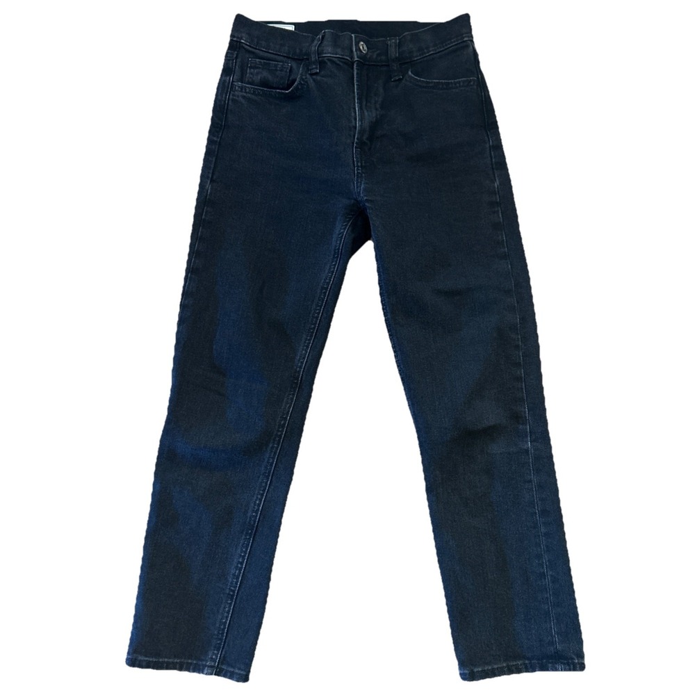 Gap Jeans Women's 24/00 P Absolute Black Cheeky Straight High Rise Stretch Denim